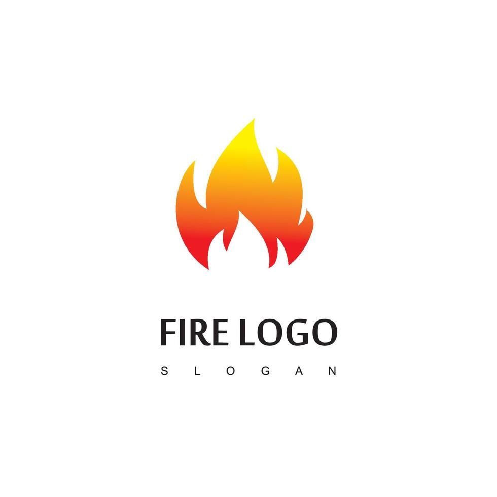 illustration de logo de feu vecteur
