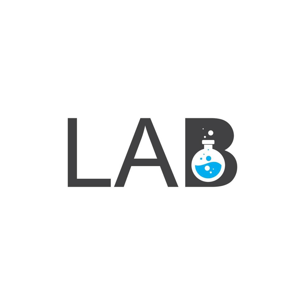 modèle de conception de logo de laboratoire vecteur