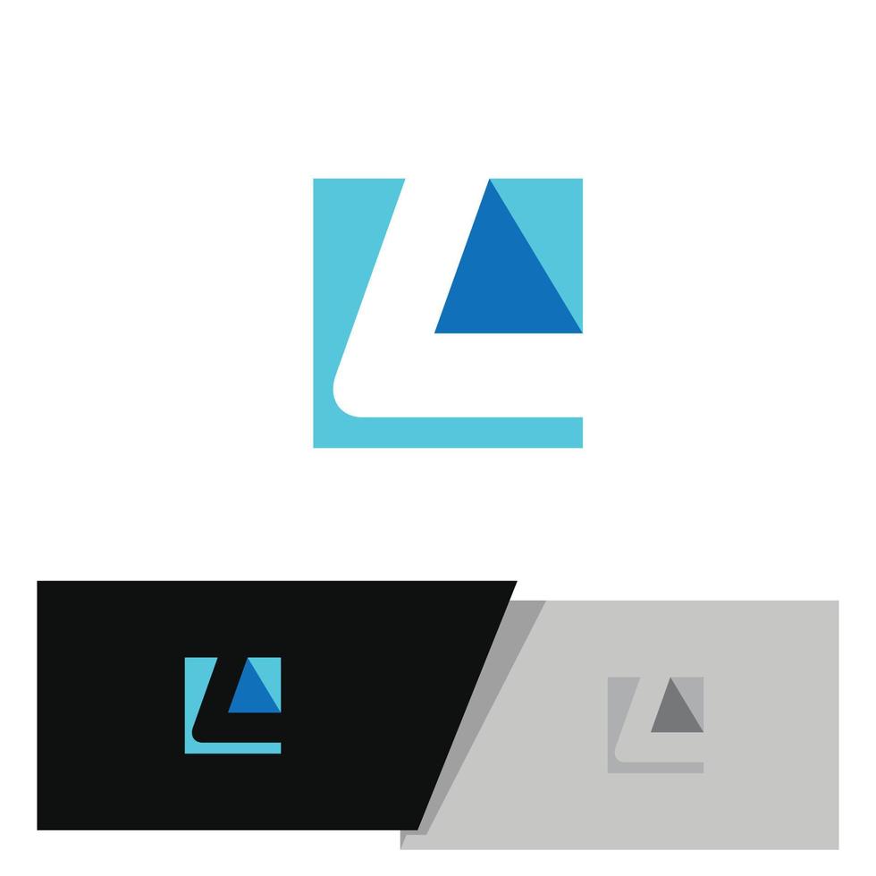 lettre abstraite l logo ou monogramme vecteur