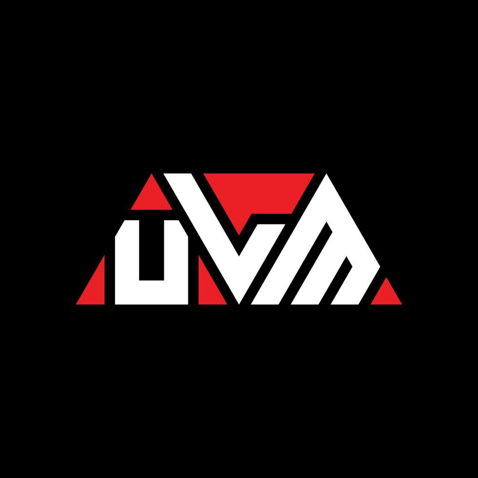 création de logo de lettre triangle ulm avec forme de triangle. monogramme de conception de logo triangle ulm. modèle de logo vectoriel triangle ulm avec couleur rouge. logo triangulaire ulm logo simple, élégant et luxueux. Ulm