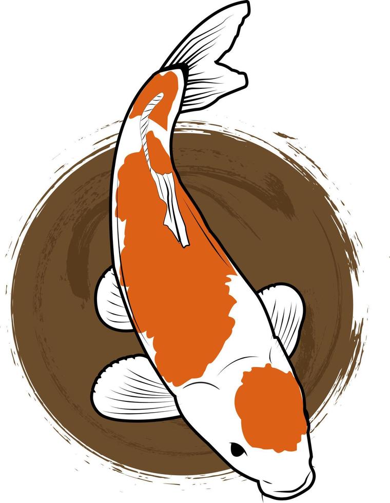 vecteur de poisson koi