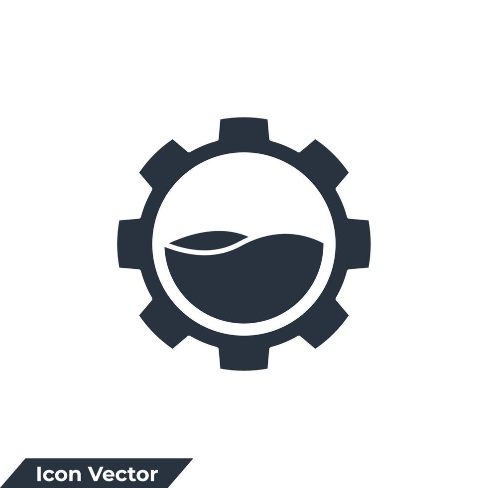 illustration vectorielle du logo de l'icône des ressources en eau. modèle de symbole de ressources naturelles pour la collection de conception graphique et web vecteur