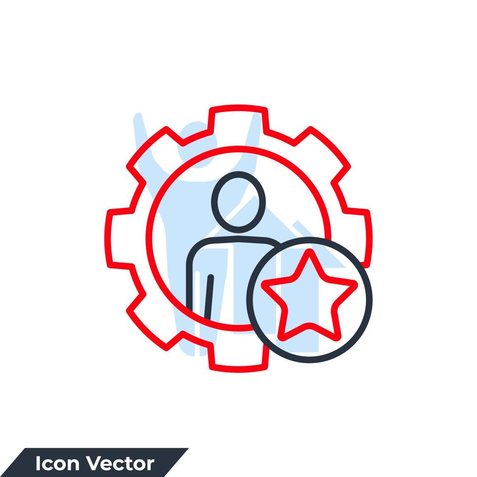 icône de compétence logo illustration vectorielle. modèle de symbole de compétences des employés pour la collection de conception graphique et web vecteur