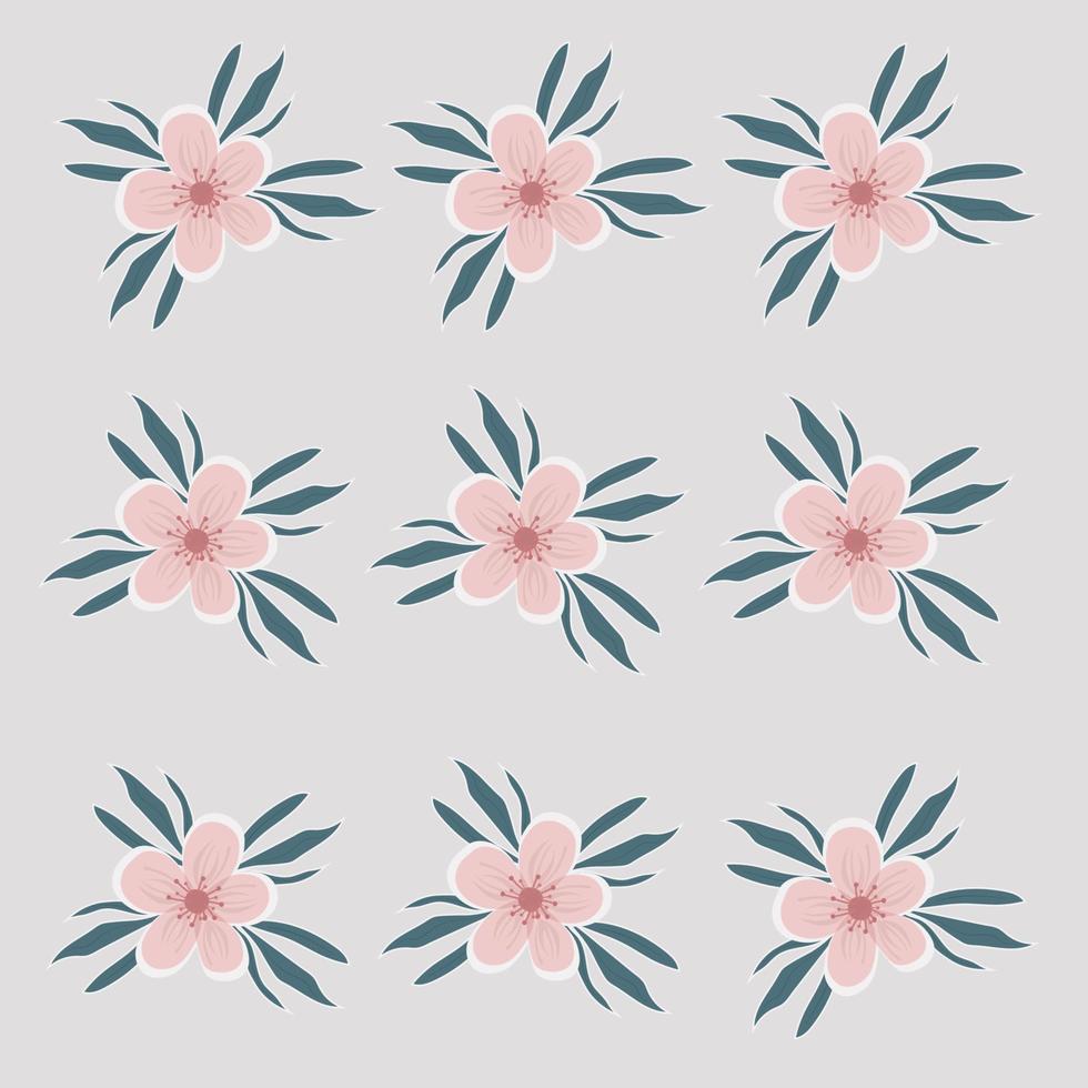 fleur de modèle. petite impression. motifs dispersés au hasard. texture vectorielle. modèle élégant pour les imprimés de mode. impression de petites fleurs vecteur