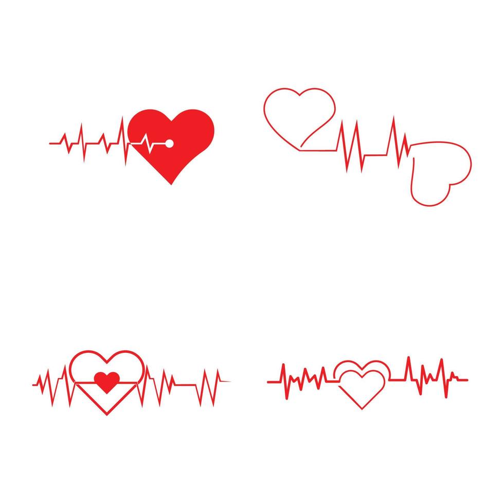 art design santé médical rythme cardiaque icône illustration vecteur