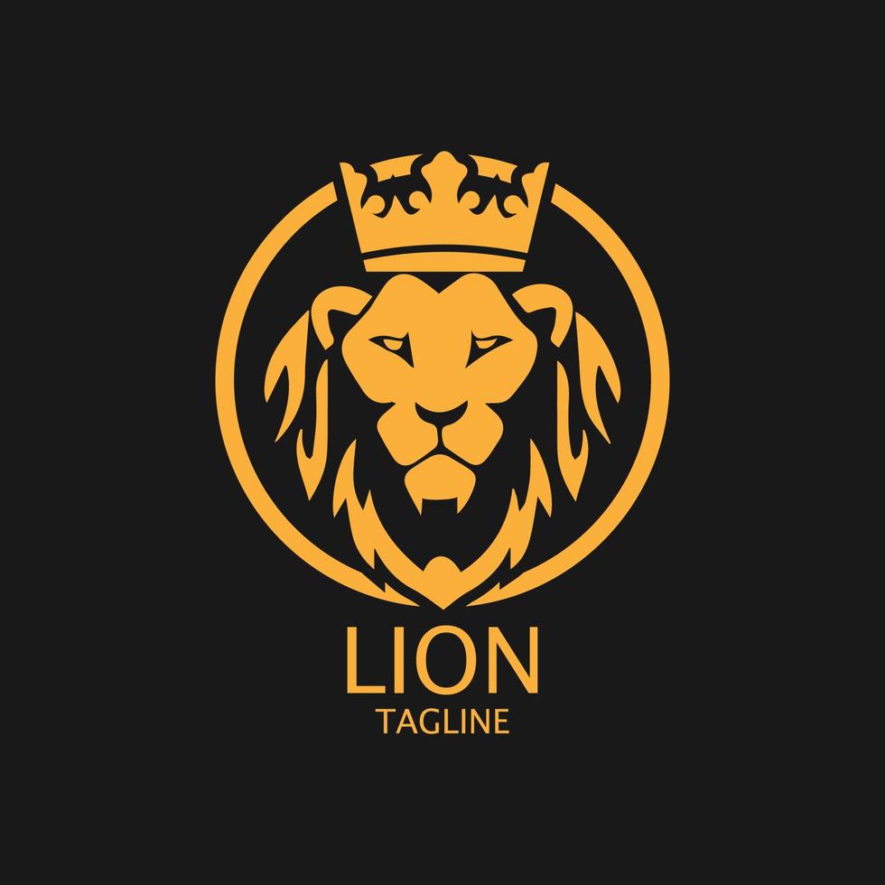 modèle de logo de lion conception d'illustration d'icône vectorielle vecteur