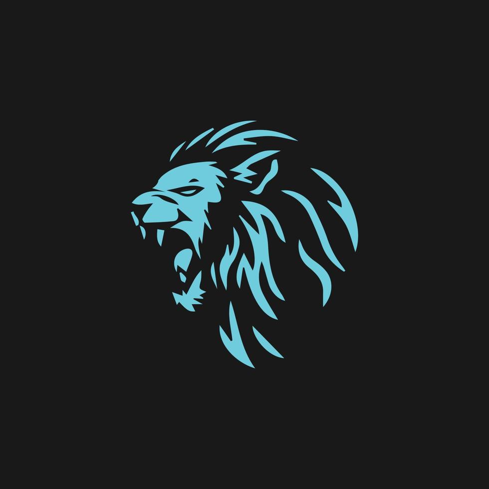 modèle de logo de lion conception d'illustration d'icône vectorielle vecteur