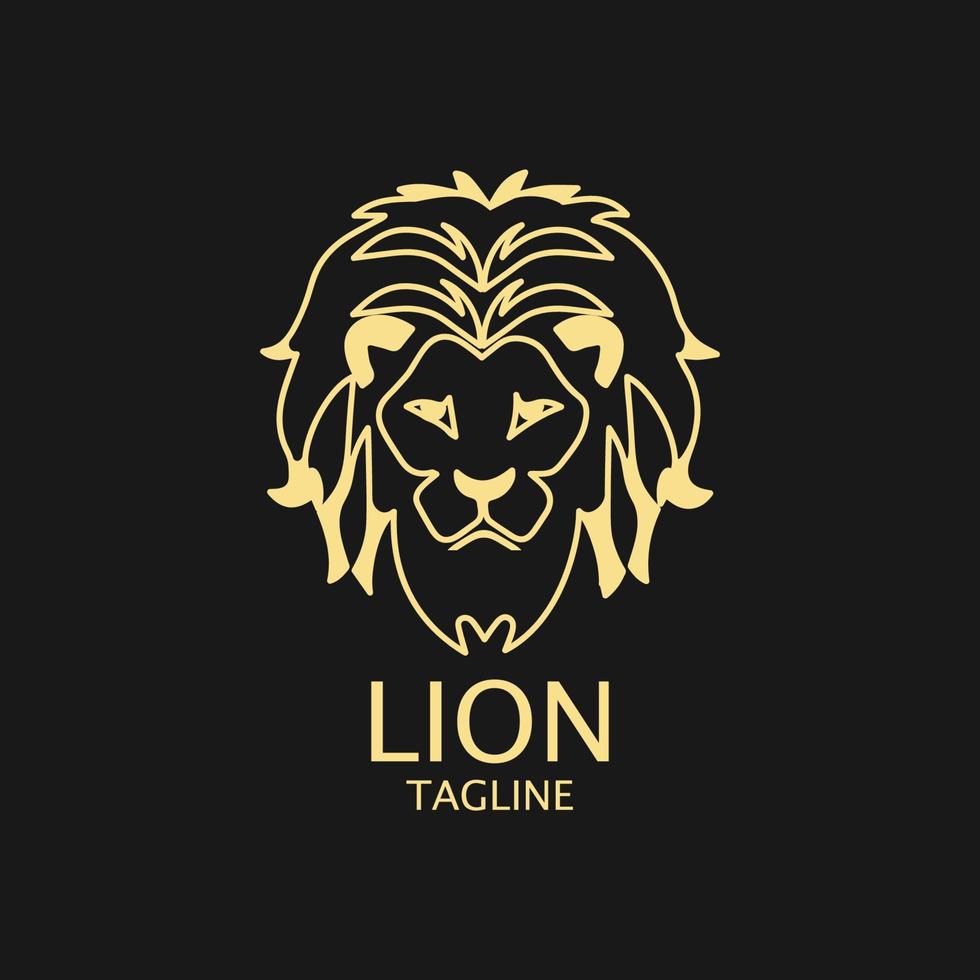 modèle de logo de lion conception d'illustration d'icône vectorielle vecteur