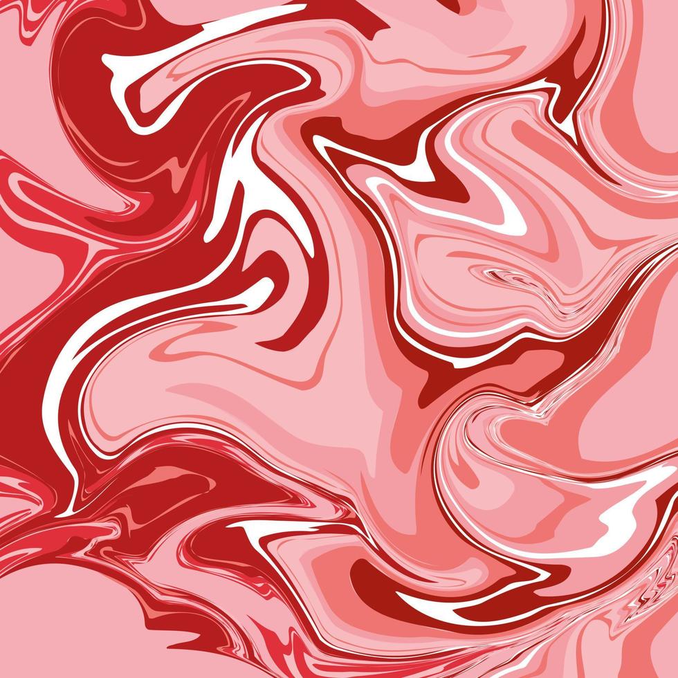 texture marbre dans les couleurs rouges, roses et blanches. image vectorielle abstraite. vecteur