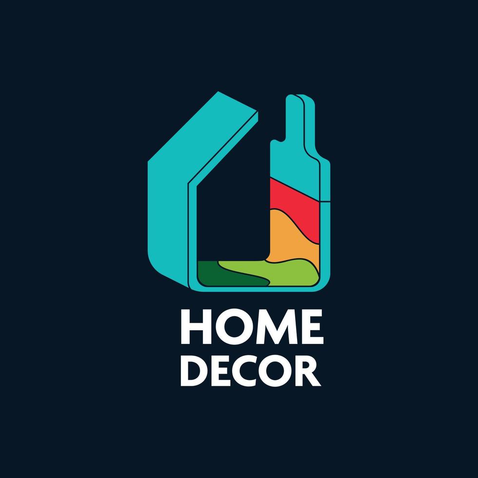 logo décoration de la maison vecteur