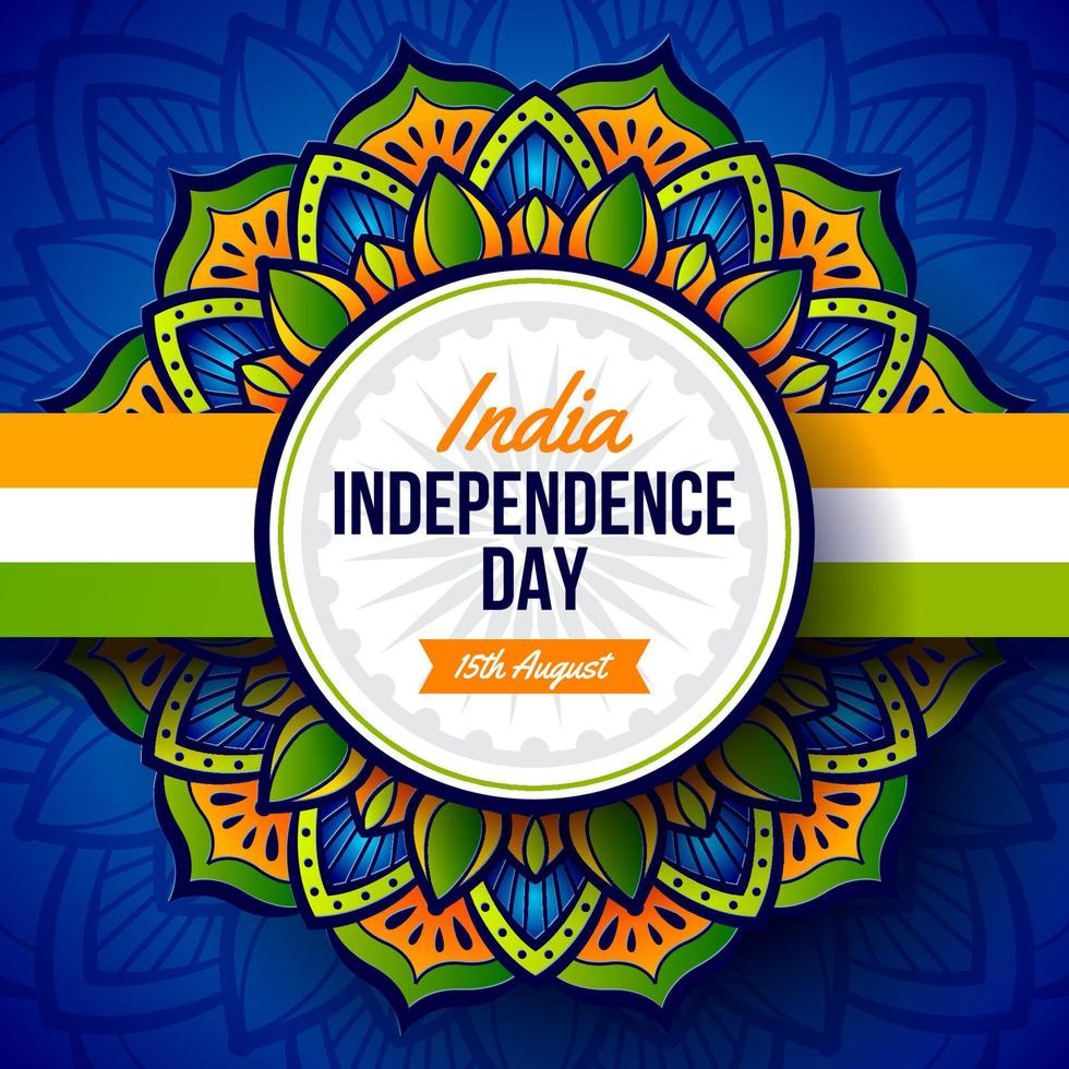 concept de fête de l'indépendance de l'inde vecteur