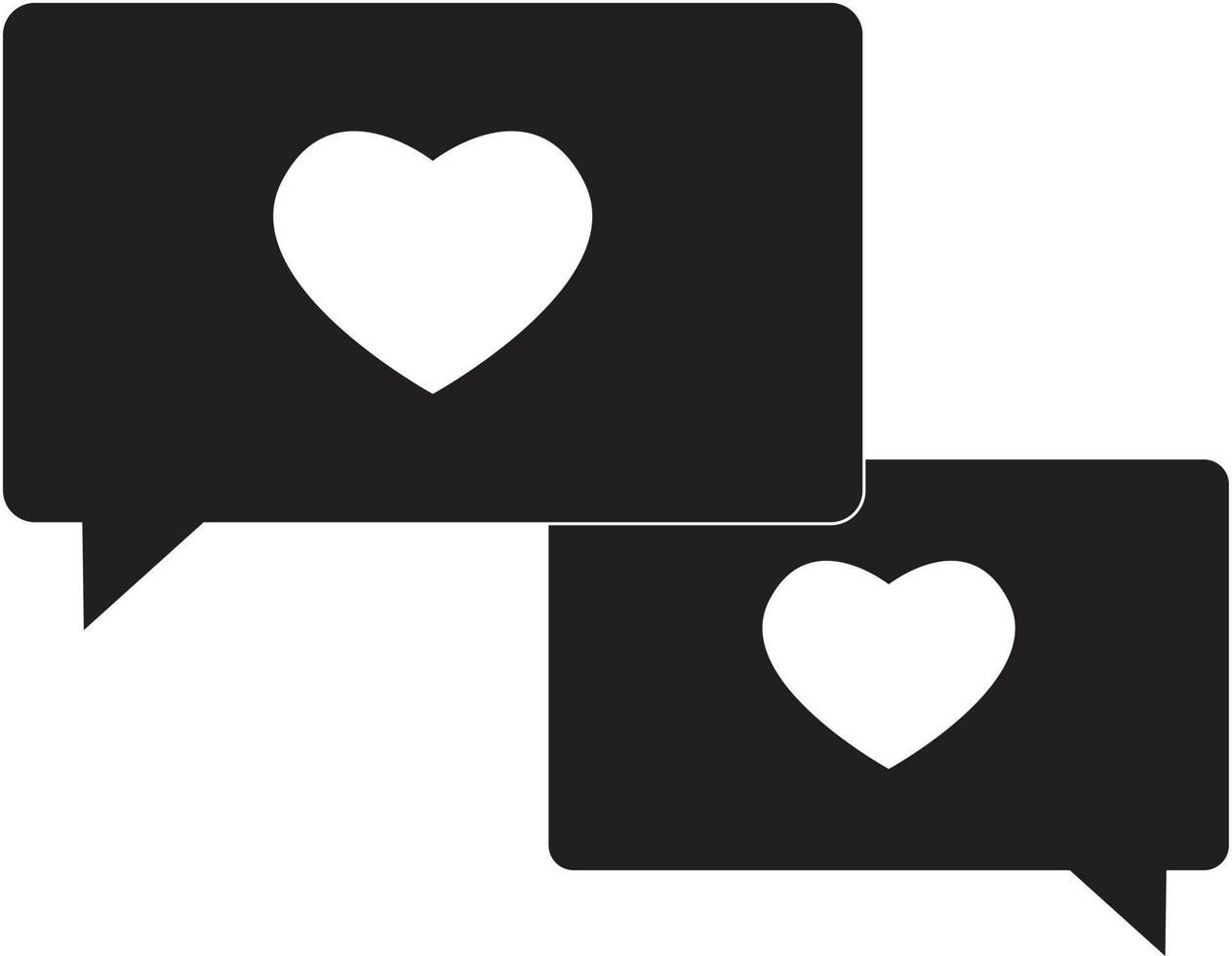 icône de compassion sur fond blanc. style plat. bulle de dialogue avec icône en forme de cœur pour la conception, le logo, l'application, l'interface utilisateur de votre site Web. symbole de compassion. signe de compassion. vecteur