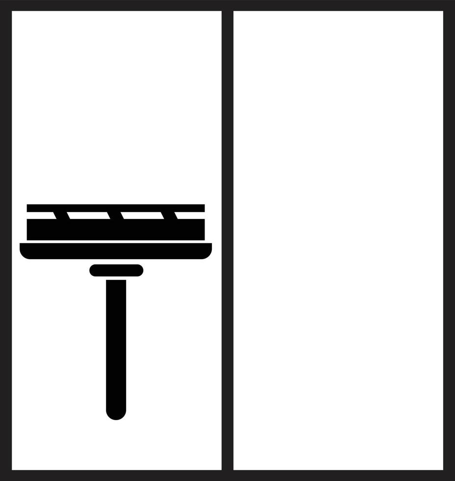 service de nettoyage avec du nettoyant caoutchouc pour vitres. symbole d'essuie-glace. style plat. vecteur