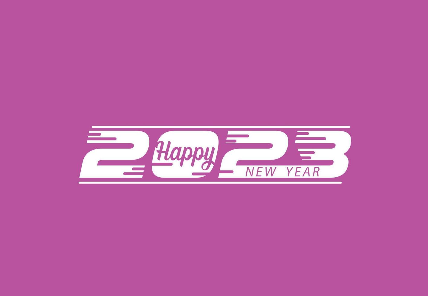 bonne année 2023 logo, bannière, modèle de conception de t-shirt vecteur