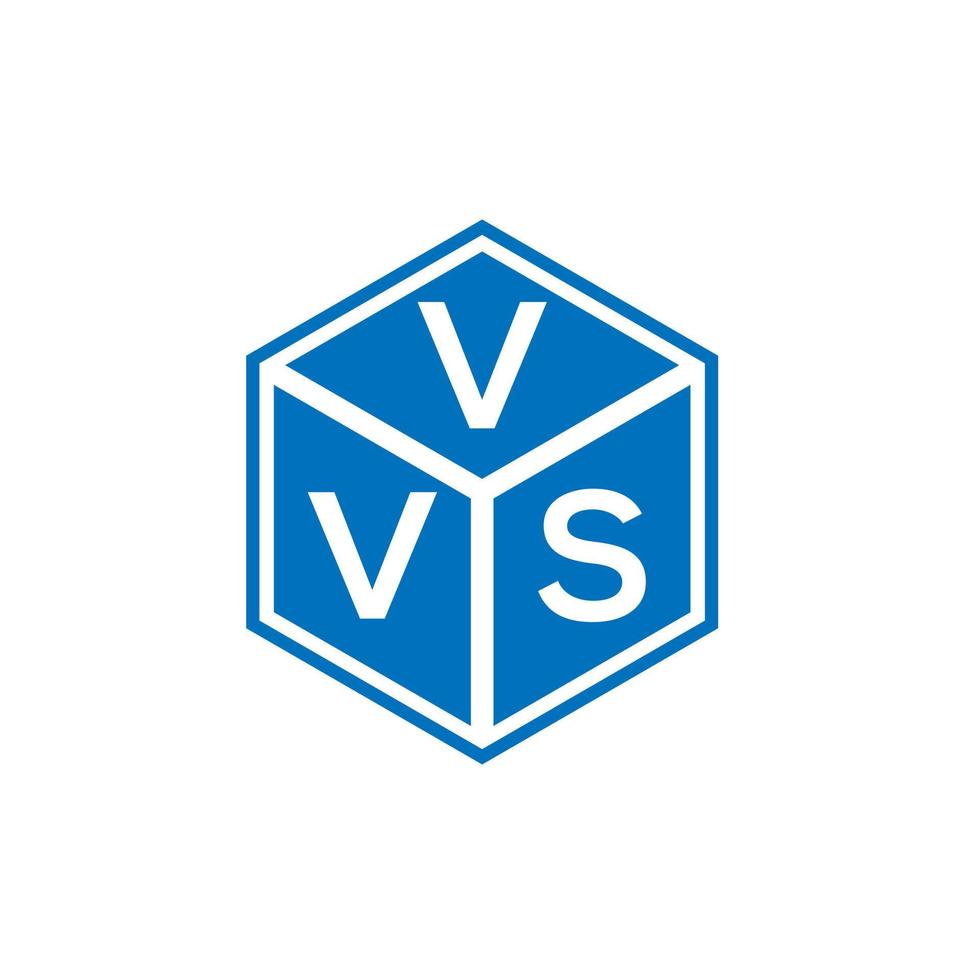 création de logo de lettre vvs sur fond noir. concept de logo de lettre initiales créatives vvs. conception de lettre vvs. vecteur