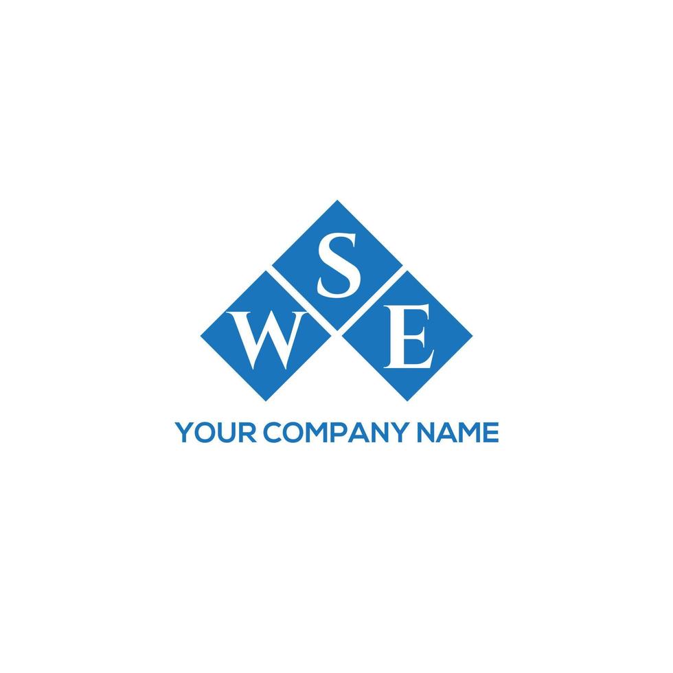 création de logo de lettre wse sur fond blanc. wse concept de logo de lettre initiales créatives. conception de lettre wse. vecteur