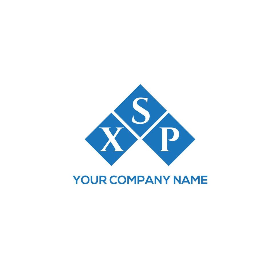 création de logo de lettre sxp sur fond blanc. concept de logo de lettre initiales créatives sxp. conception de lettre sxp. vecteur
