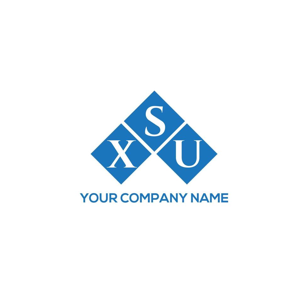 création de logo de lettre sxu sur fond blanc. concept de logo de lettre initiales créatives sxu. conception de lettre sxu. vecteur