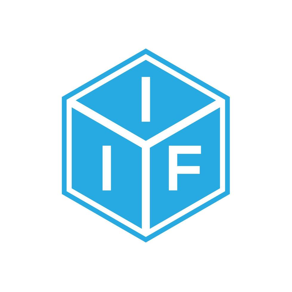 création de logo de lettre iif sur fond noir. iif concept de logo de lettre initiales créatives. conception de lettre iif. vecteur