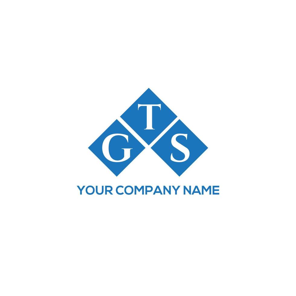 concept de logo de lettre initiales créatives gts. conception de lettre gts. création de logo de lettre gts sur fond blanc. concept de logo de lettre initiales créatives gts. conception de lettre gts. vecteur