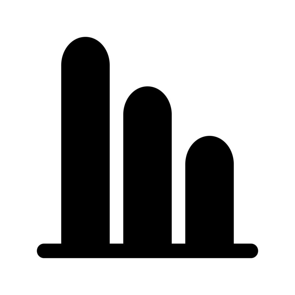 icône de diagramme ovale vers le bas. peut être utilisé pour l'utilisation du logo vecteur