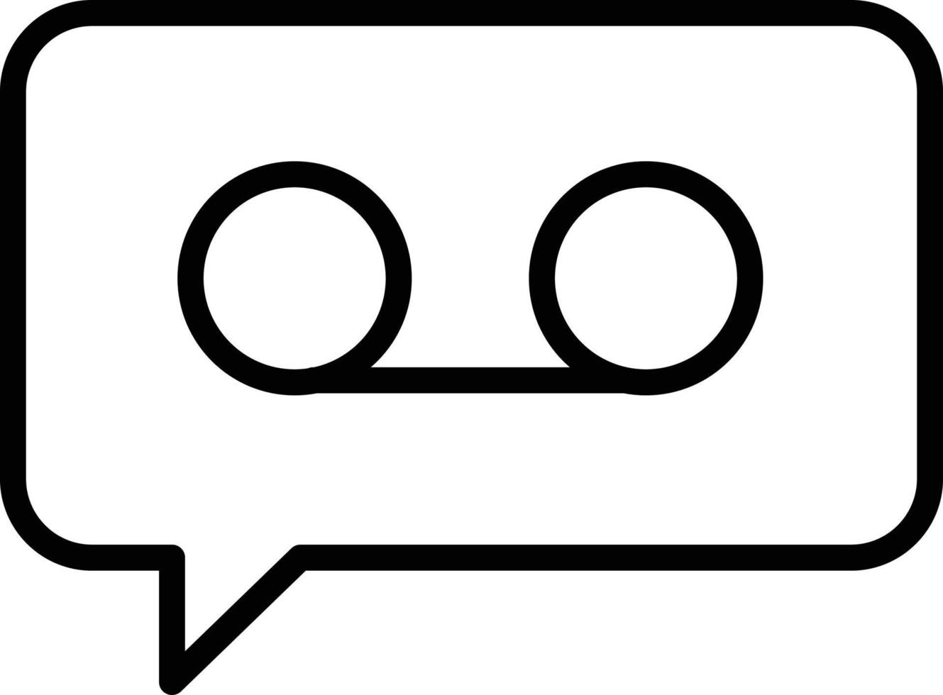 icône de la messagerie vocale. signe d'enregistrement. symbole de chat vocal. signe de message vocal. vecteur