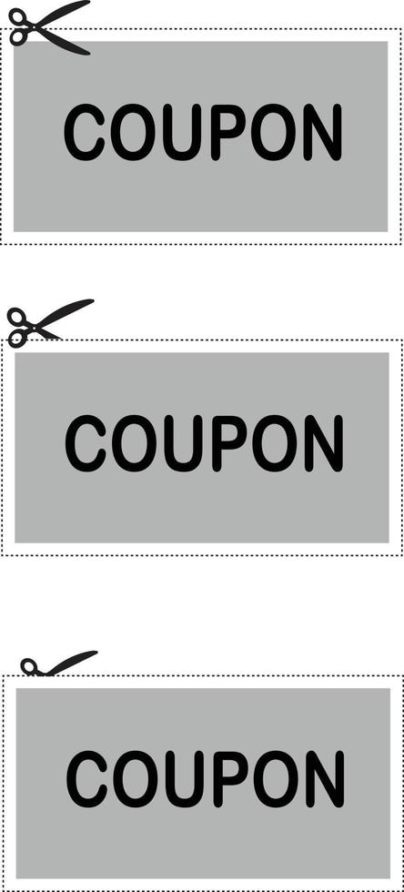 icône de coupon sur fond blanc. style plat. icône de coupons de réduction pour la conception, le logo, l'application, l'interface utilisateur de votre site Web. symbole de coupon. signe de coupon. vecteur