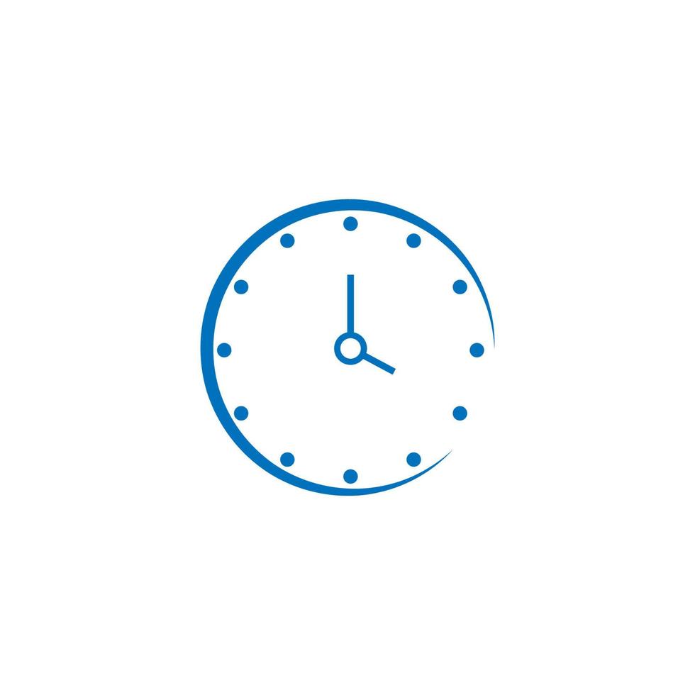 création de logo icône horloge vecteur