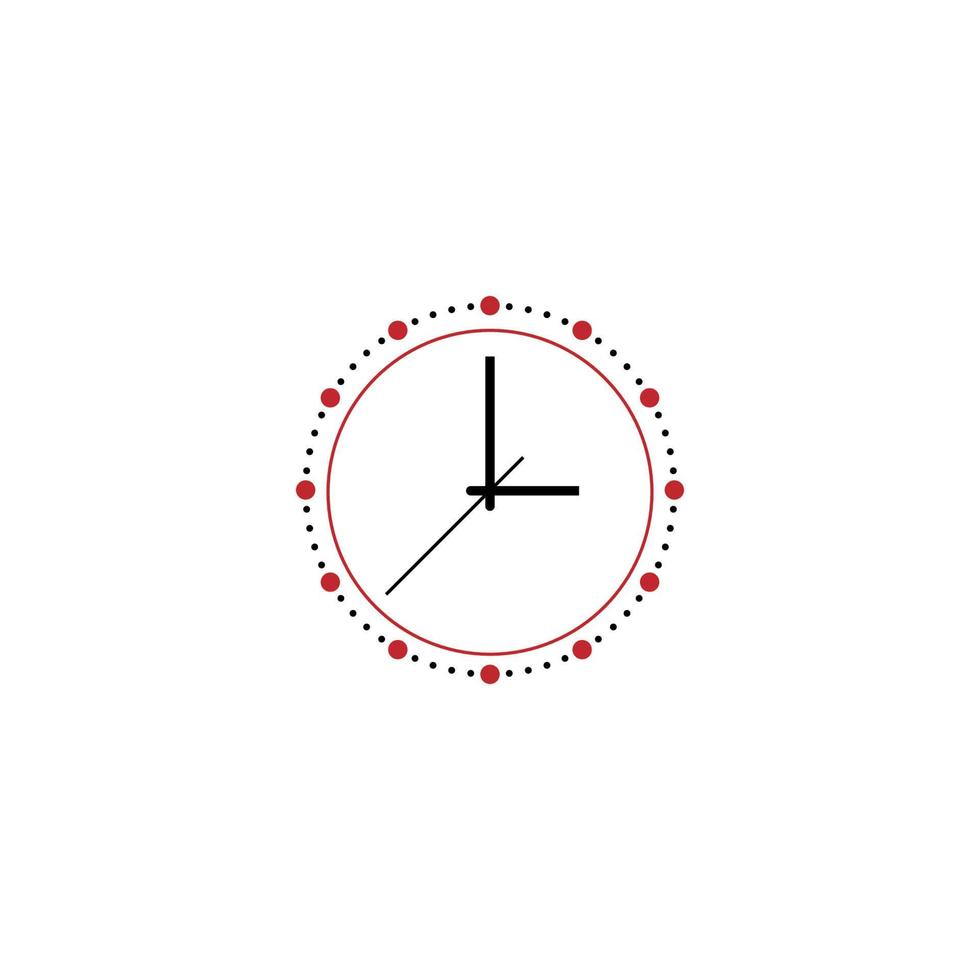 création de logo icône horloge vecteur