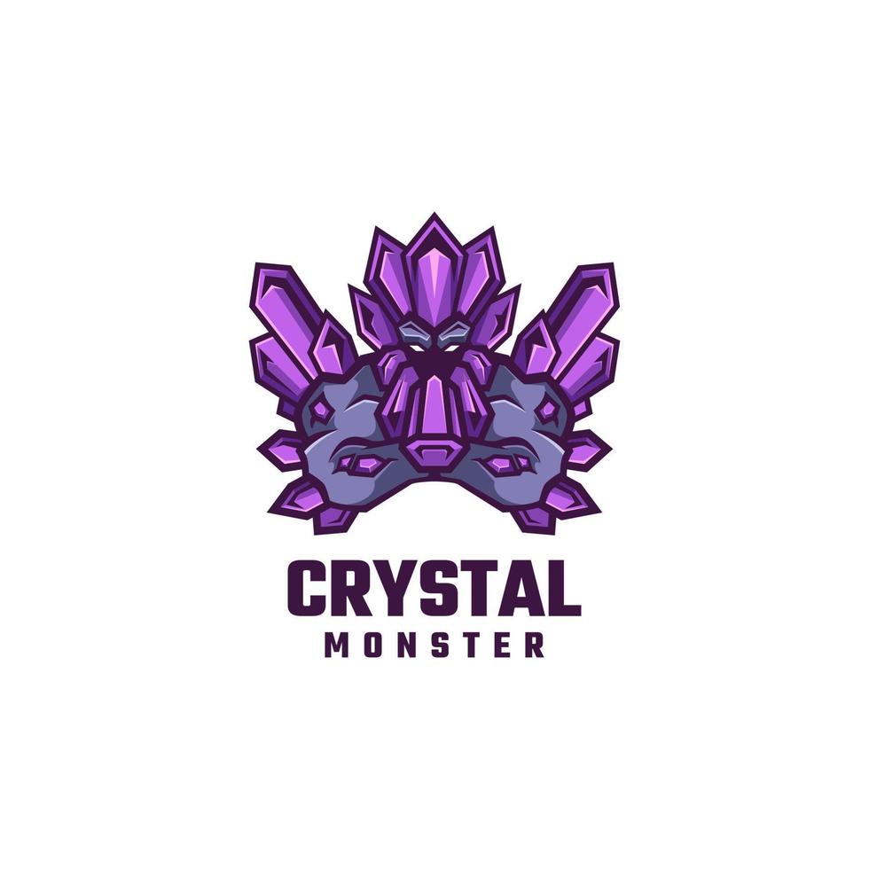 illustration graphique vectoriel du monstre de cristal, bon pour la conception de logo