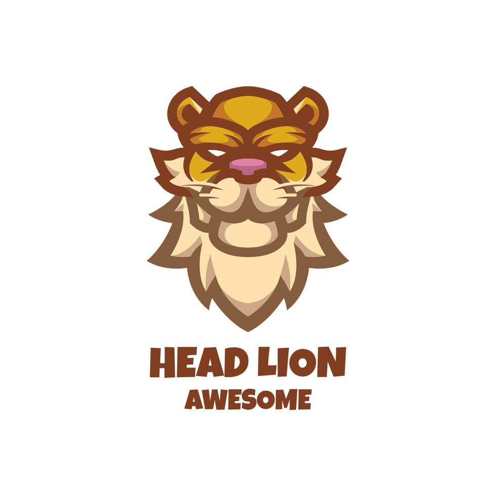 illustration graphique vectoriel de tête de lion, bon pour la conception de logo