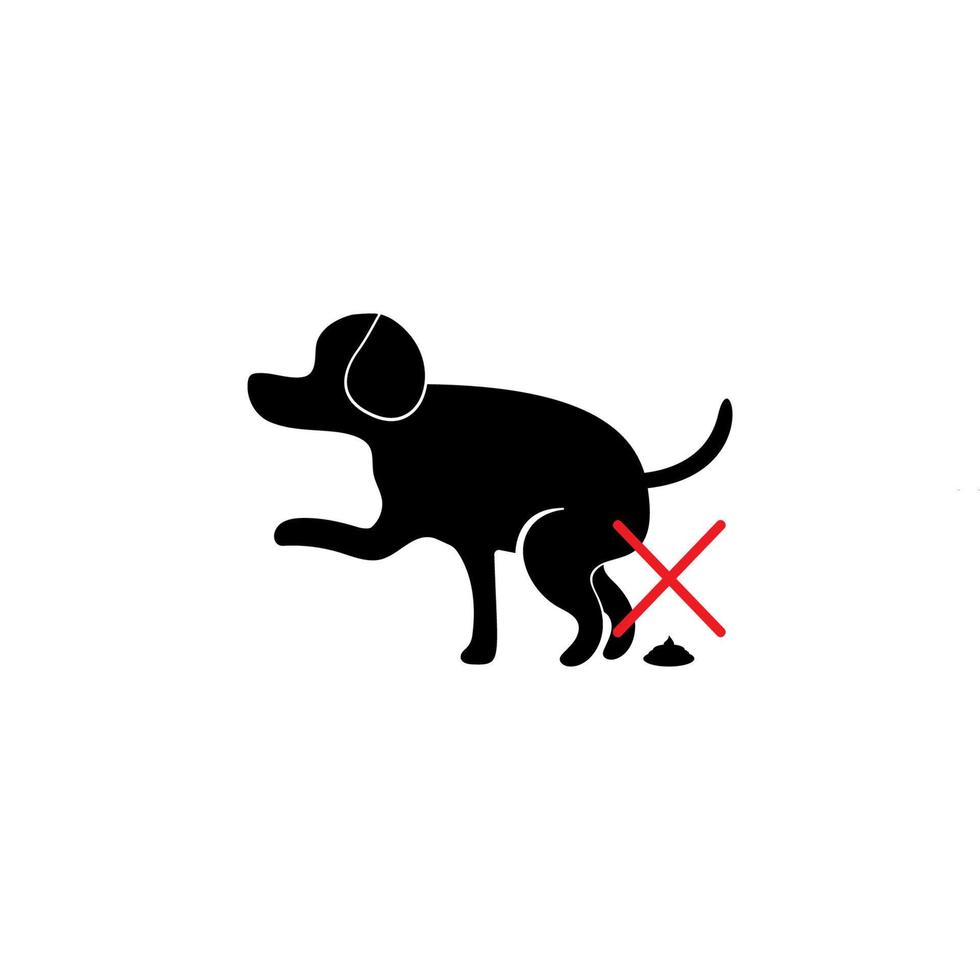 conception d'illustration vectorielle de logo de chien vecteur