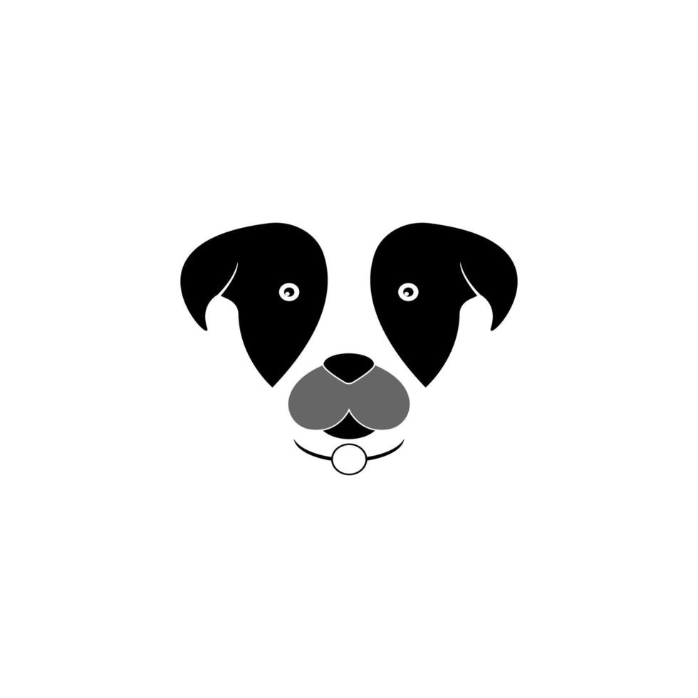 conception d'illustration vectorielle de logo de chien vecteur
