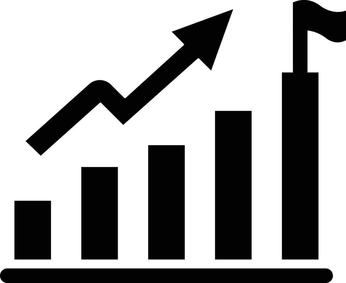 style d'icône de croissance de carrière vecteur