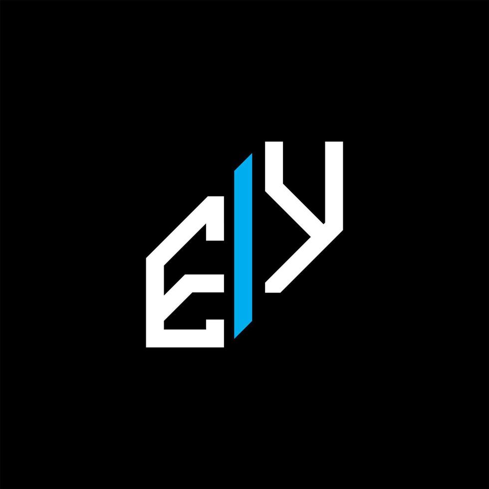 conception créative de logo de lettre ey avec graphique vectoriel