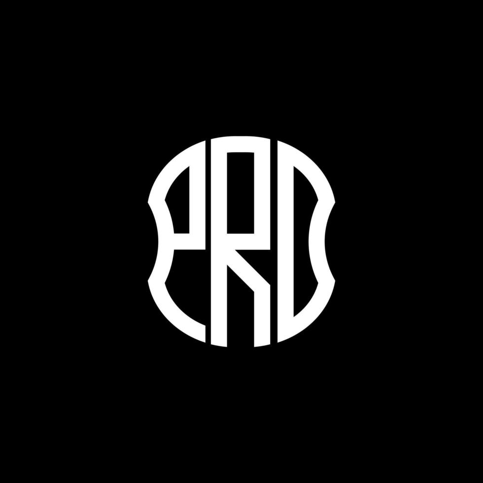 conception créative abstraite du logo de la lettre prd. prd conception unique vecteur