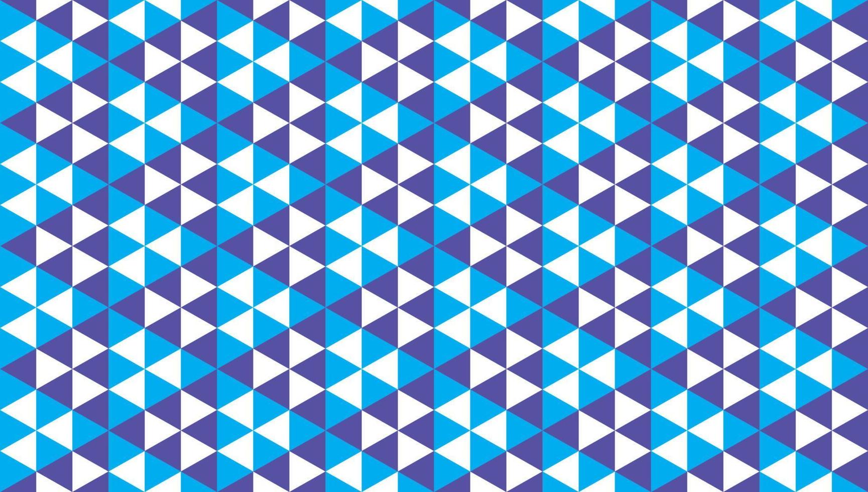 modèle de conception de modèle sans couture géométrique. ornement de triangles polygonaux abstraits. fond d'écran de formes triangulaires. thème de couleur bleu clair, violet, blanc. vecteur