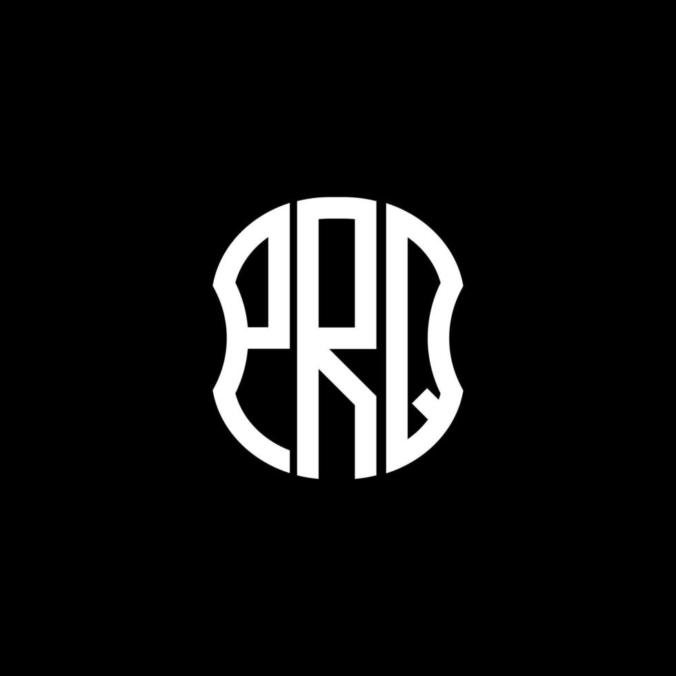 prq lettre logo abstrait création créative. prq conception unique vecteur