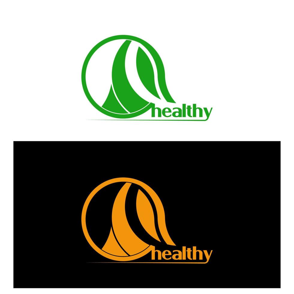 logo santé, logo design unique simple et moderne vecteur