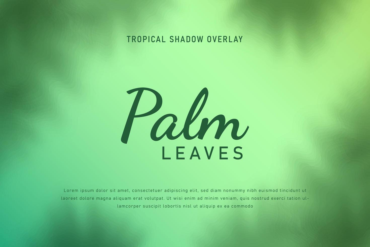 ensemble de feuilles tropicales ombre superposition fond illustration vecteur