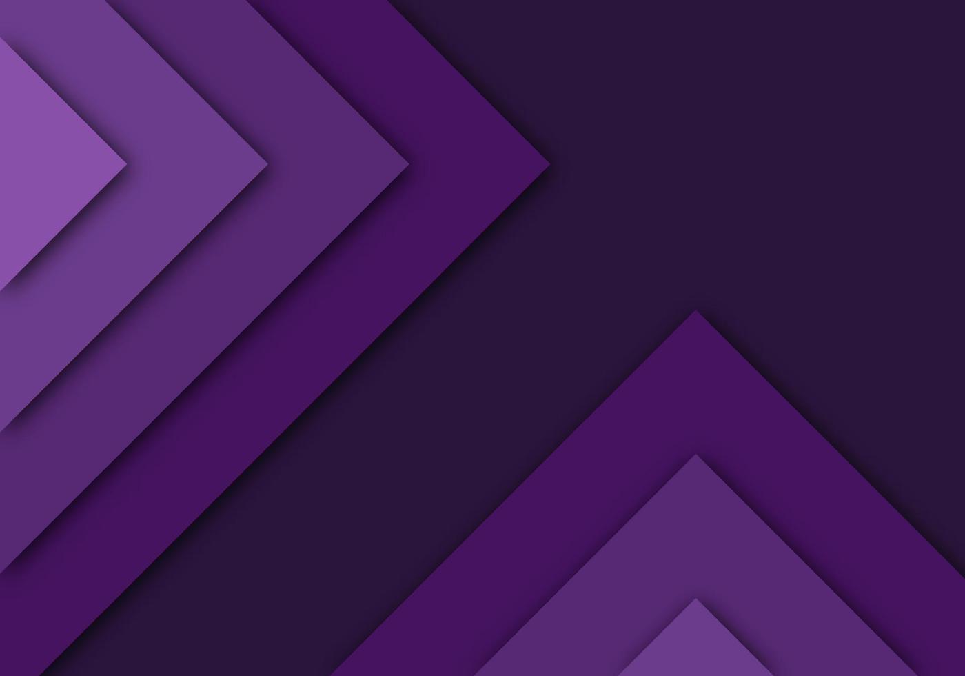 papier de couche de chevauchement géométrique de fond violet coupé sur fond sombre avec un design d'espace vecteur