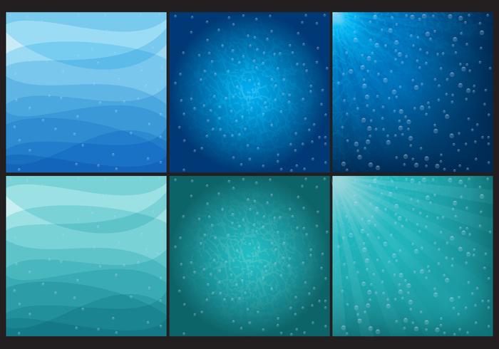 Blue and Green Water Backgrounds vecteur