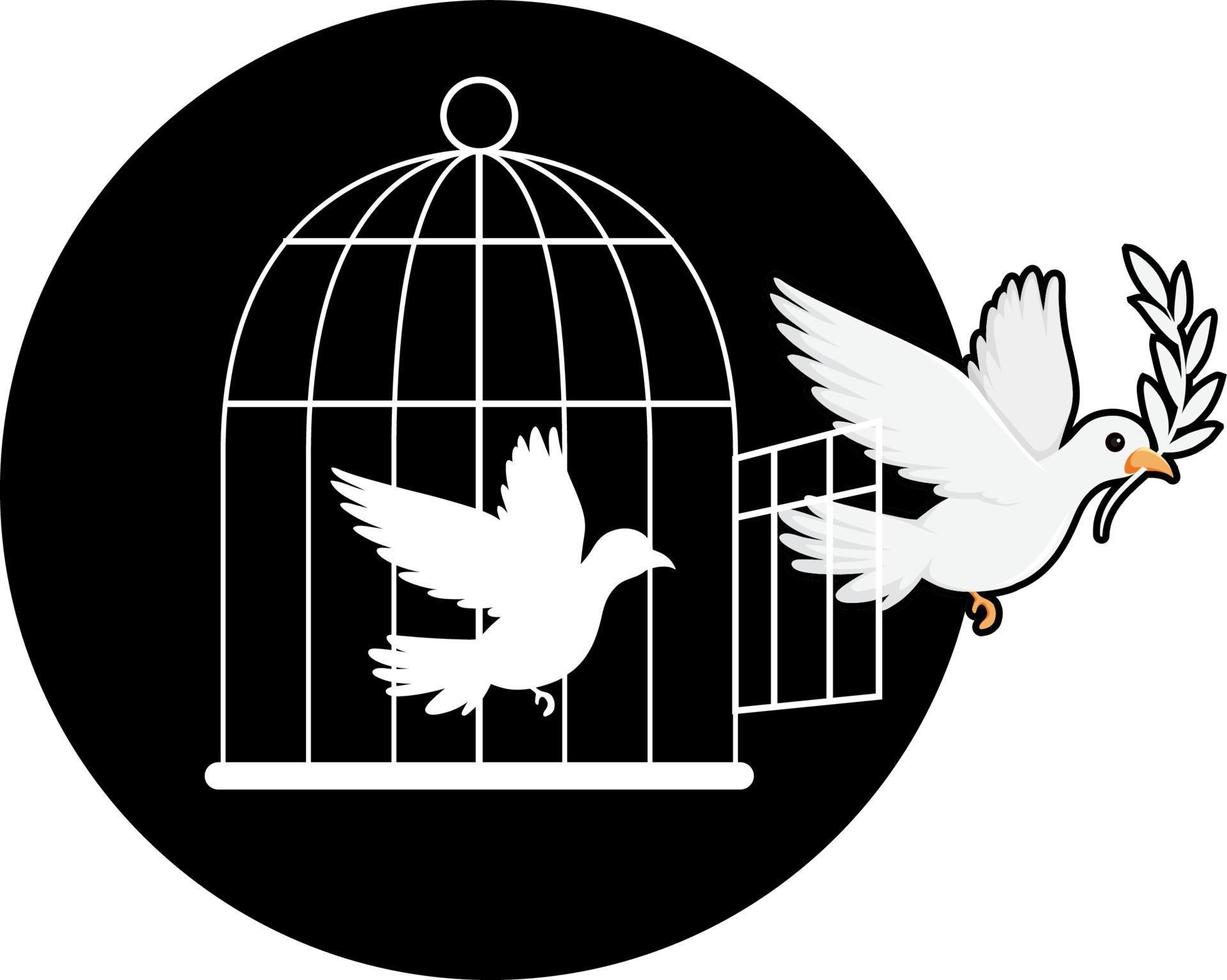 colombe oiseau logo concept vecteur