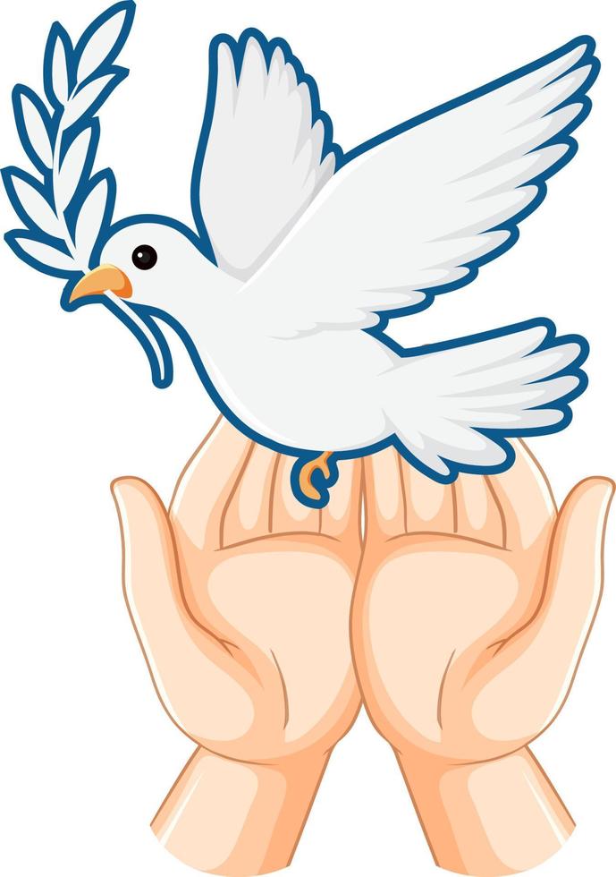 colombe oiseau logo concept vecteur