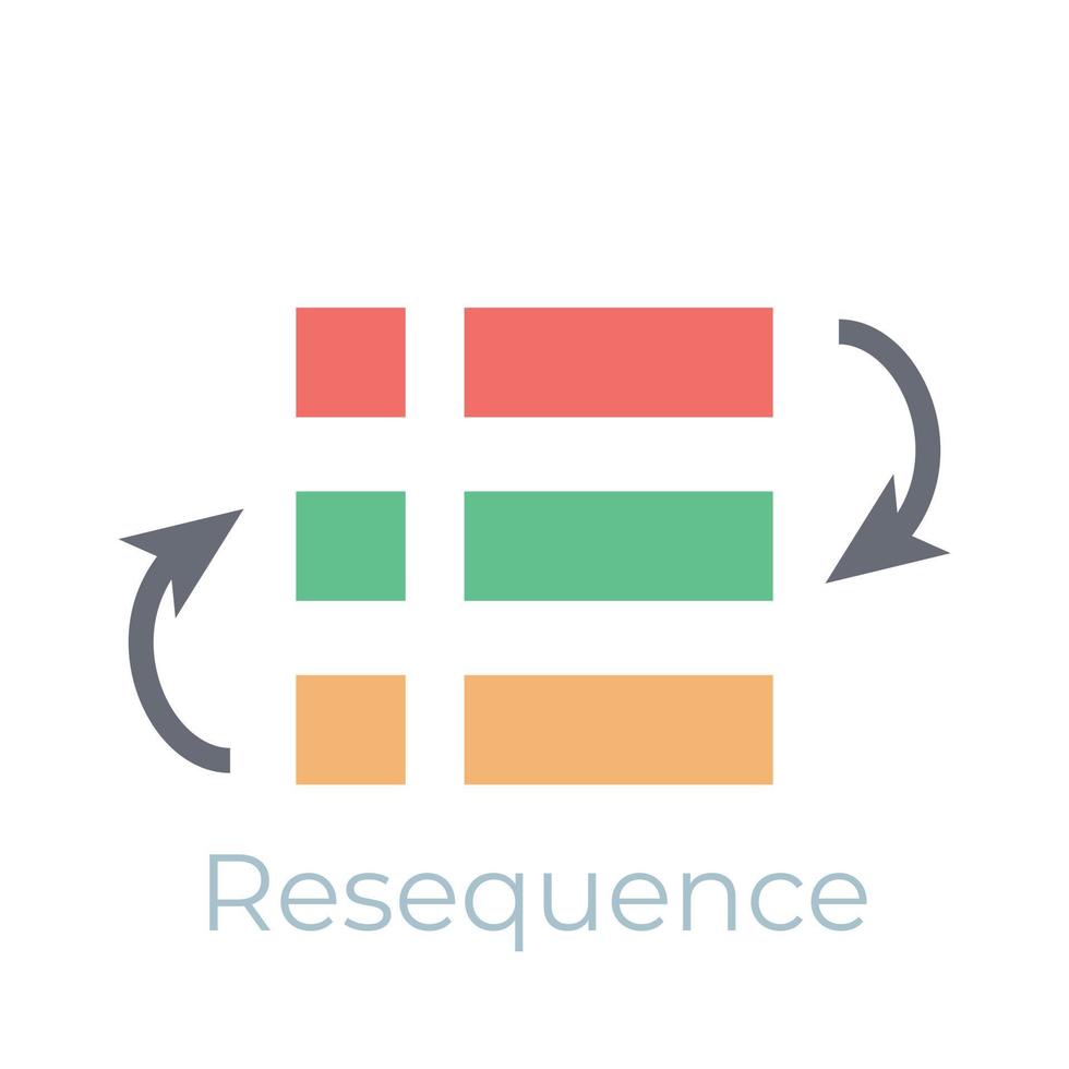 concepts de rotation à la mode vecteur