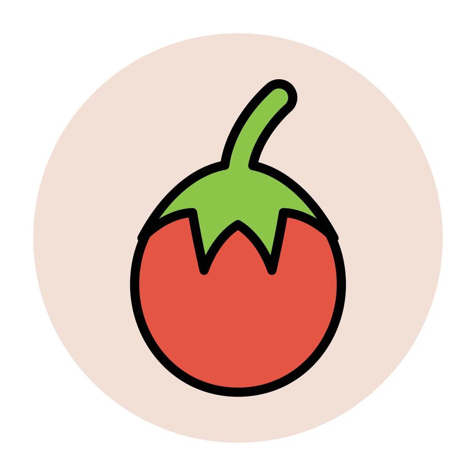 concepts de tomates à la mode vecteur