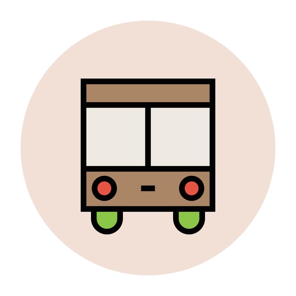 concepts de bus à la mode vecteur