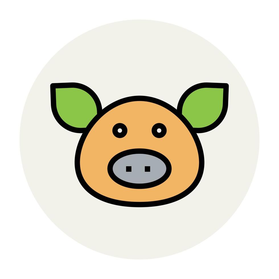 concepts de cochon à la mode vecteur