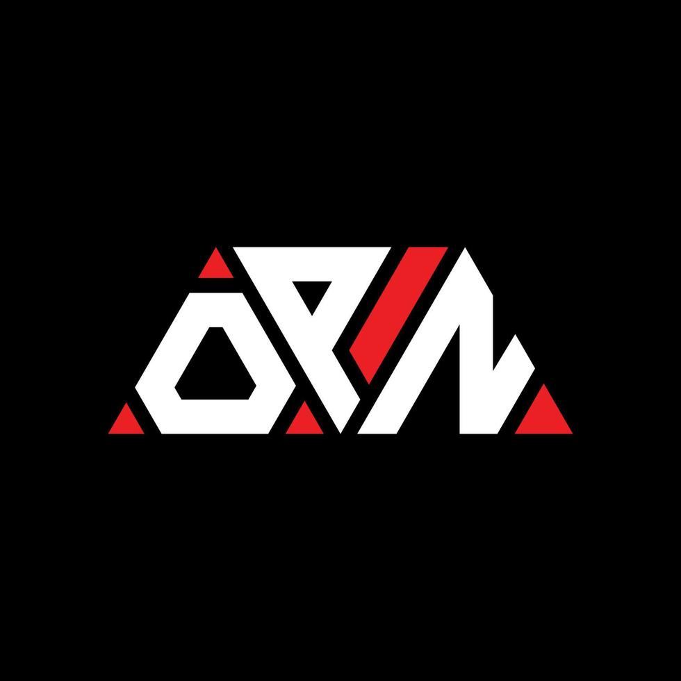 création de logo de lettre triangle opn avec forme de triangle. monogramme de conception de logo triangle opn. modèle de logo vectoriel triangle opn avec couleur rouge. logo triangulaire opn logo simple, élégant et luxueux. ouvert