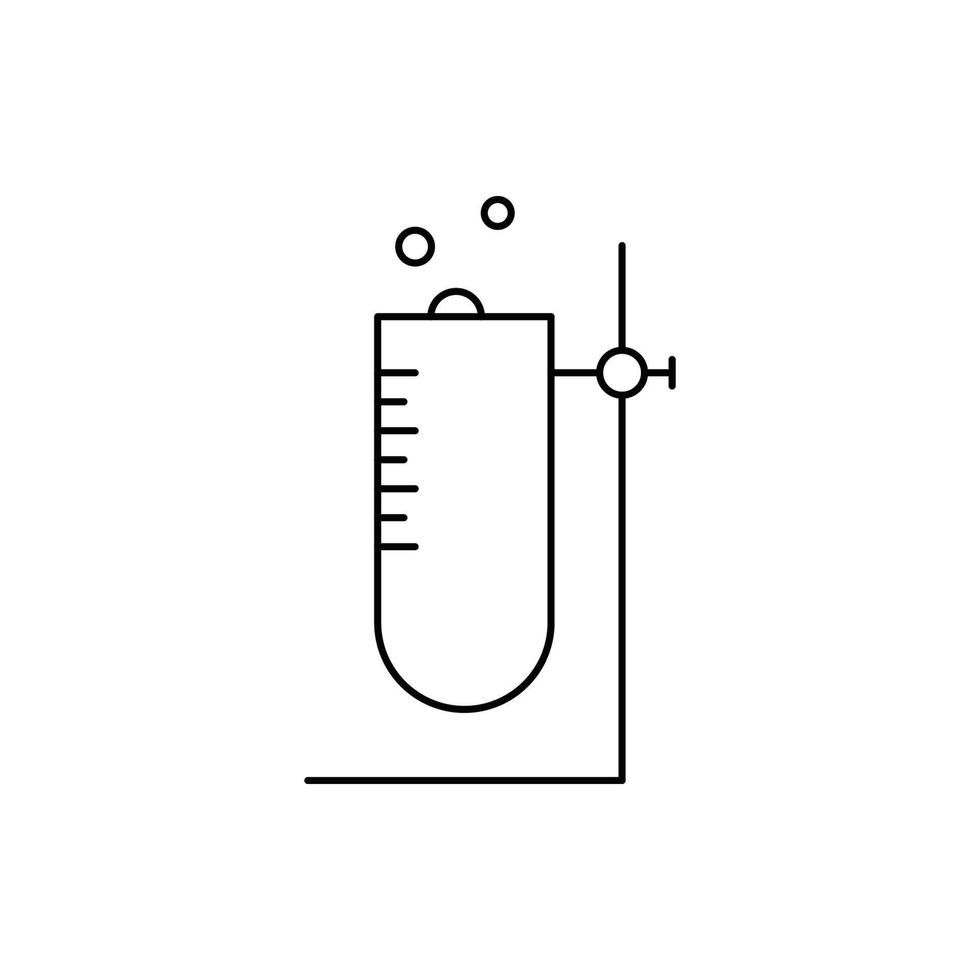 icône de tube à essai de laboratoire médical vecteur